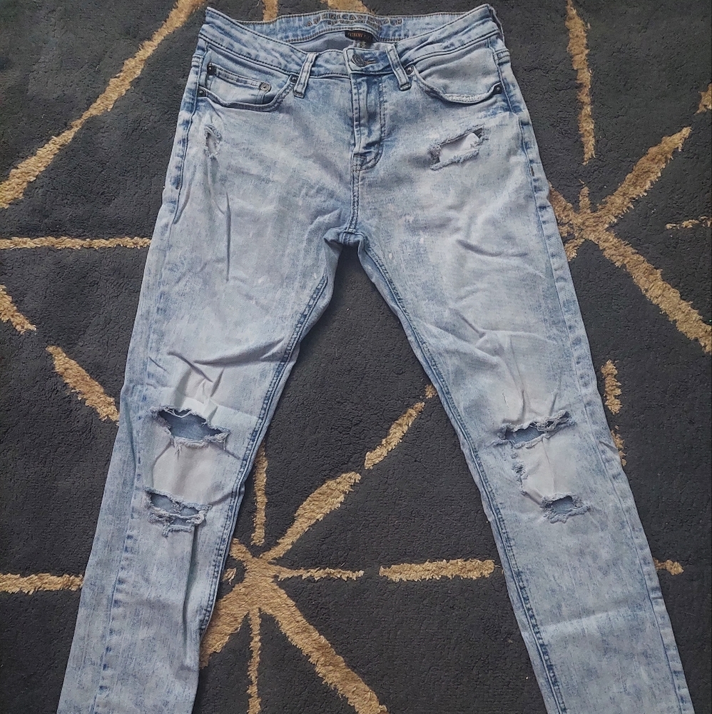 American Eagle Outfitters Light Blue Skinny Jeans